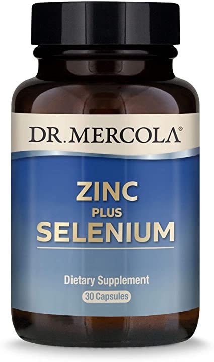 DR. MERCOLA Zinc plus Selenium - cinkas ir selenas 30 kapsulių