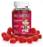 GUMMIKING Šeivamedžio uogos vaikams - Vaikiški šeivamedžio uogų GummiKing 60 guminukų