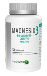 HERBOVITA Magnesio3 120 kapsulių