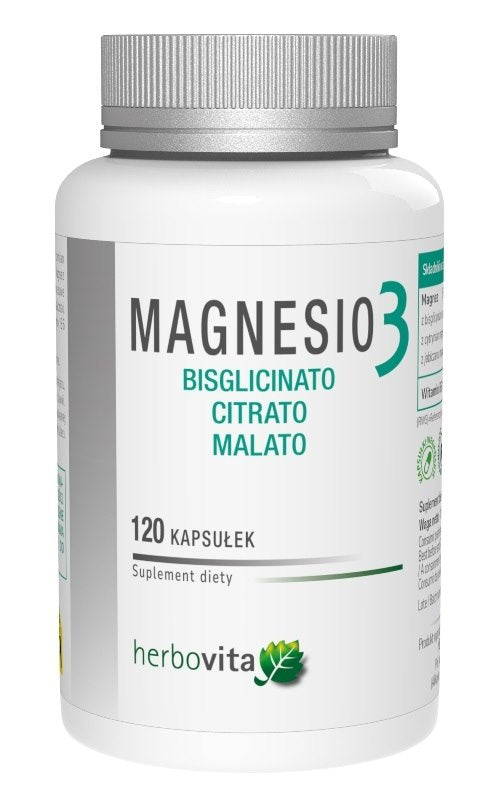 HERBOVITA Magnesio3 120 kapsulių