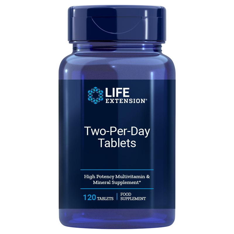 Life Extension Dvi tabletės per dieną ES 120 tablečių