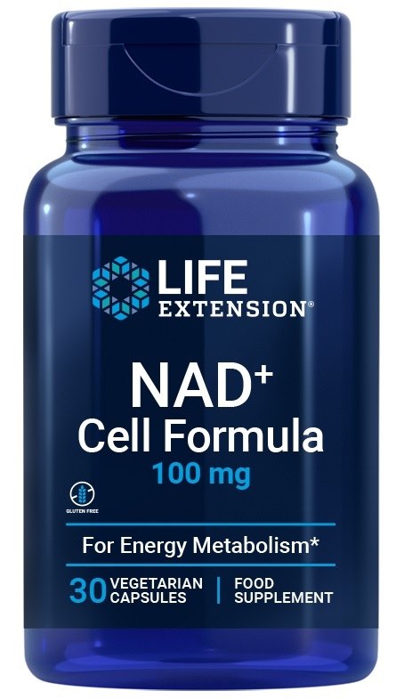 Life Extension NAD+ ląstelių formulė 100 mg ES 30 kapsulių