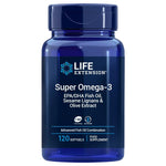 Life Extension Super Omega-3 EPA/DHA su sezamų lignanais ir ES alyvuogių ekstraktu 120 kapsulių