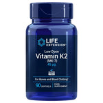 Life Extension Mažos dozės vitaminas K2 MK7 ES 90 kapsulių