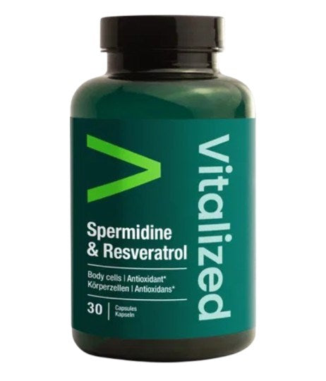 VITALIZED spermidinas ir resveratrolis 30 kapsulių