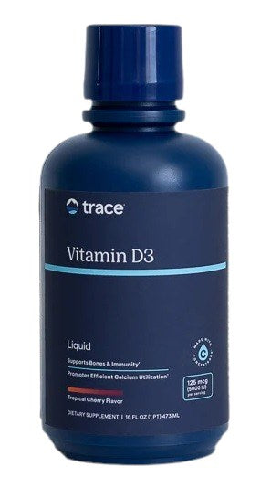 TRACE MINERALS skystas vitaminas D3 - vyšnių ir citrusinių vaisių skonio 473 ml