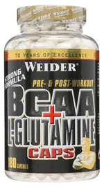 BCAA + L-Glutamine Caps - 180 caps - Weider