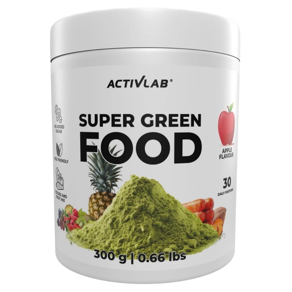 Activlab Super Green Food, obuolys - 300 g