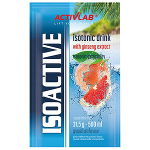 Activlab Isoactive funkcinis izotonikas su ženšeniu, greipfrutais - 20 paketėlių