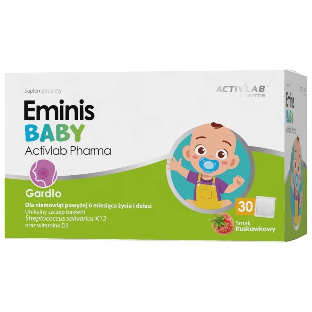 Activlab Pharma Eminis Baby, braškių - 30 paketėlių