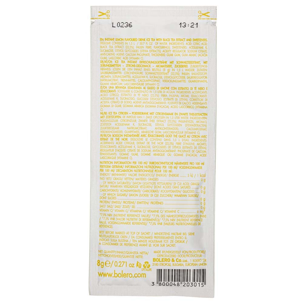 Bolero greitasis gėrimas su ledine arbata ir citrina - 9 g - Magnis.lt