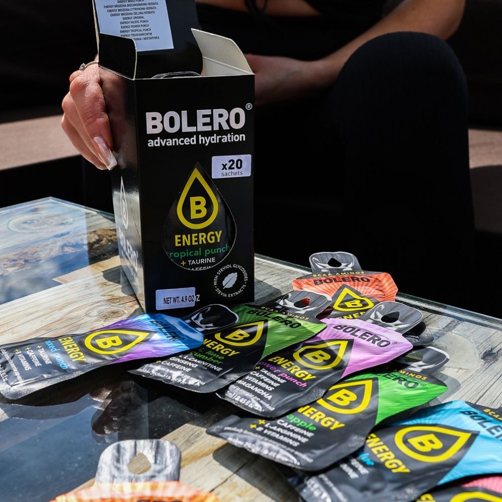 Bolero Energy Mix energinių skonių rinkinys (su kofeinu) - 20 paketėlių x 7 g