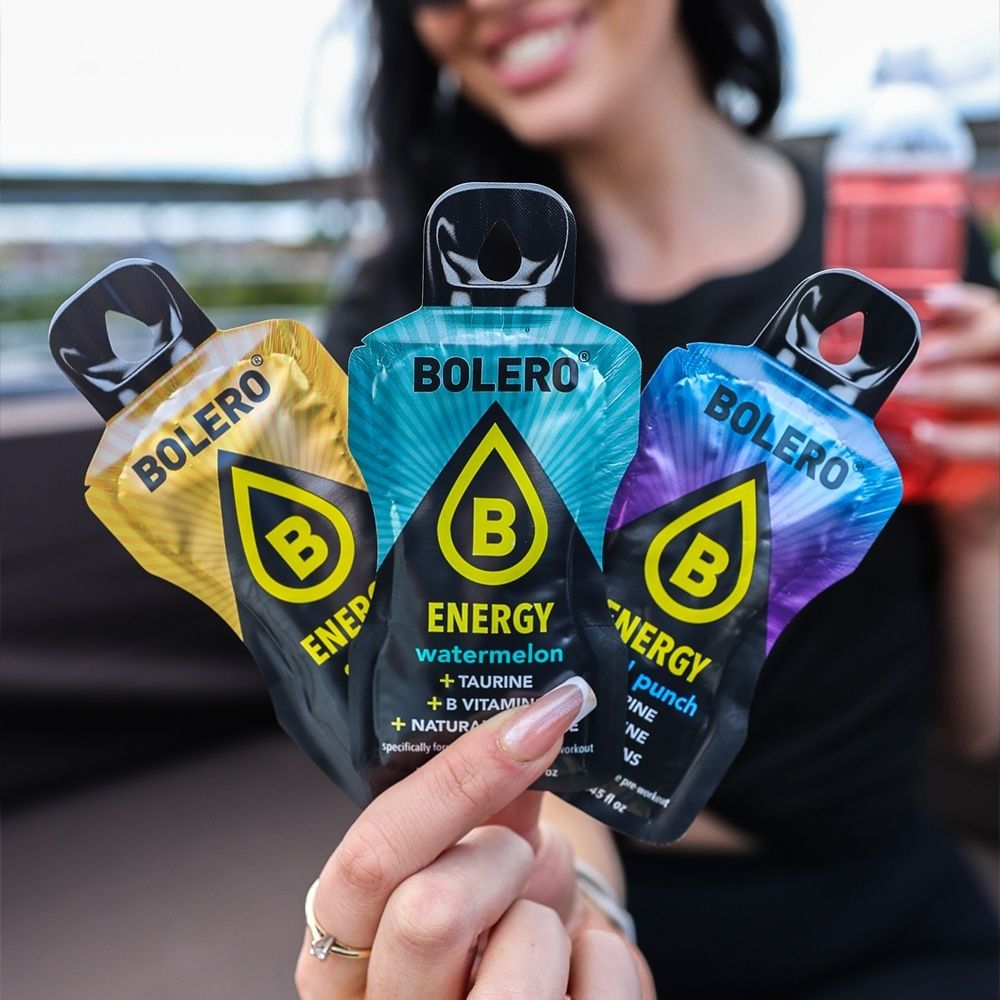 Bolero Energy Mix energinių skonių rinkinys (su kofeinu) - 20 paketėlių x 7 g