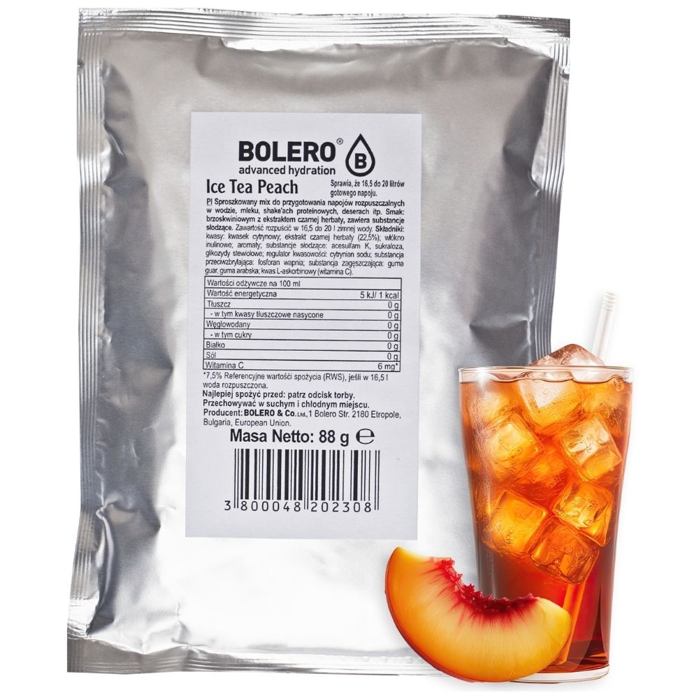 Bolero maišelis momentinis gėrimas ledinė arbata Peach - 88 g