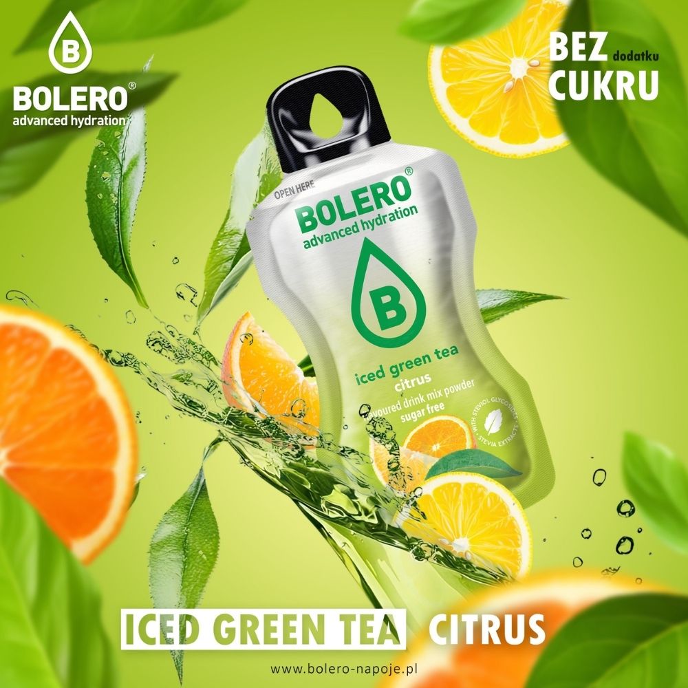 Bolero Classic greitasis gėrimas Iced Green Tea Citrus - 8 g