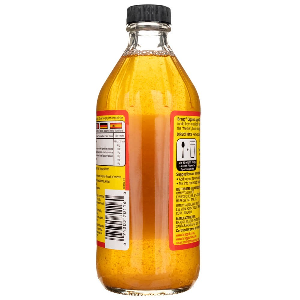 Bragg ekologiškas nepasterizuotas obuolių sidro actas - 473 ml - Magnis.lt