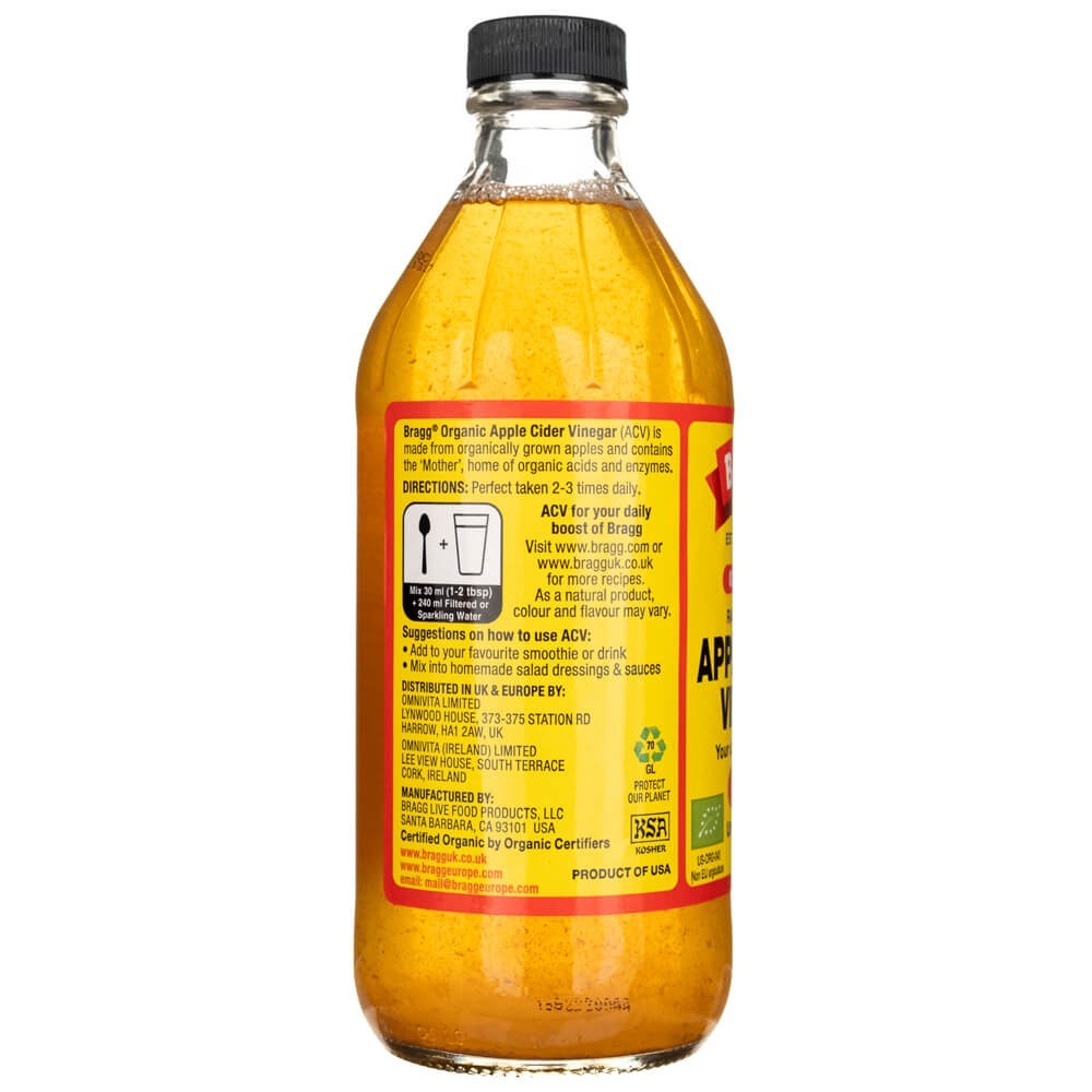 Bragg ekologiškas nepasterizuotas obuolių sidro actas - 473 ml - Magnis.lt