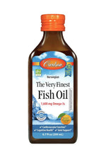 Carlson Labs norvegiški žuvų taukai, 1600 mg Omega-3, oranžiniai - 200 ml