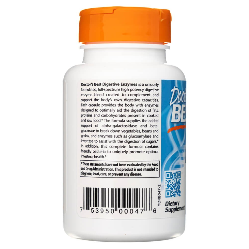 Doctor's Best virškinimo fermentai - 90 kapsulių - Magnis.lt