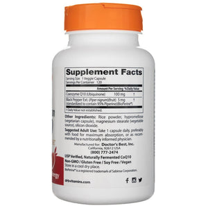 Doctor's Best High Absorption CoQ10 su BioPerinu 100 mg - 120 kapsulių