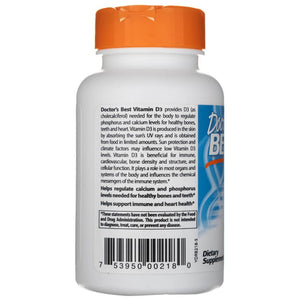 Doctor's Best vitaminas D3 5000 TV - 180 minkštųjų gelių - Magnis.lt