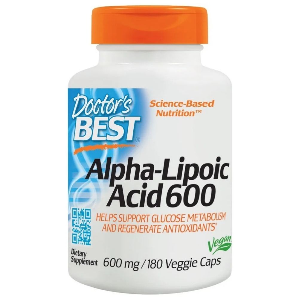 Doctor's Best alfa lipoinė rūgštis 600 mg - 60 kapsulių