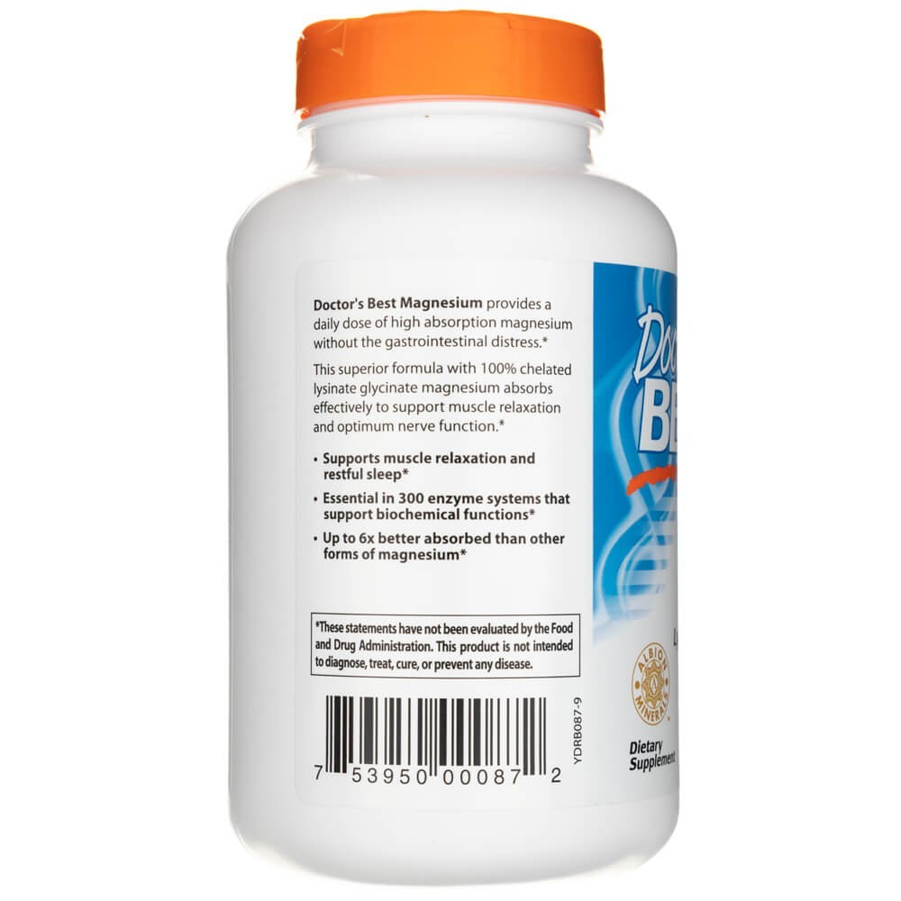 Doctor's Best High Absorption Magnesium 100 mg - 240 tablečių