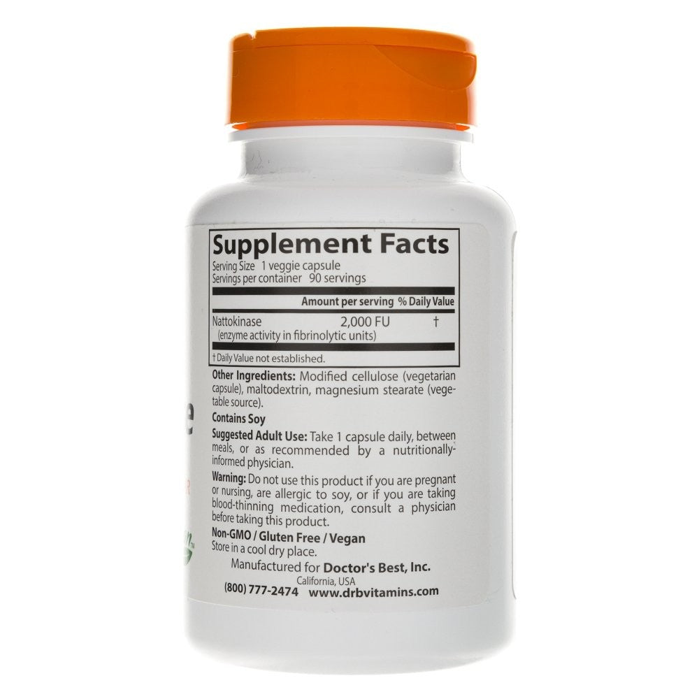 Doctor's Best Nattokinase 2,000 FUs - 90 kapsulių - Magnis.lt