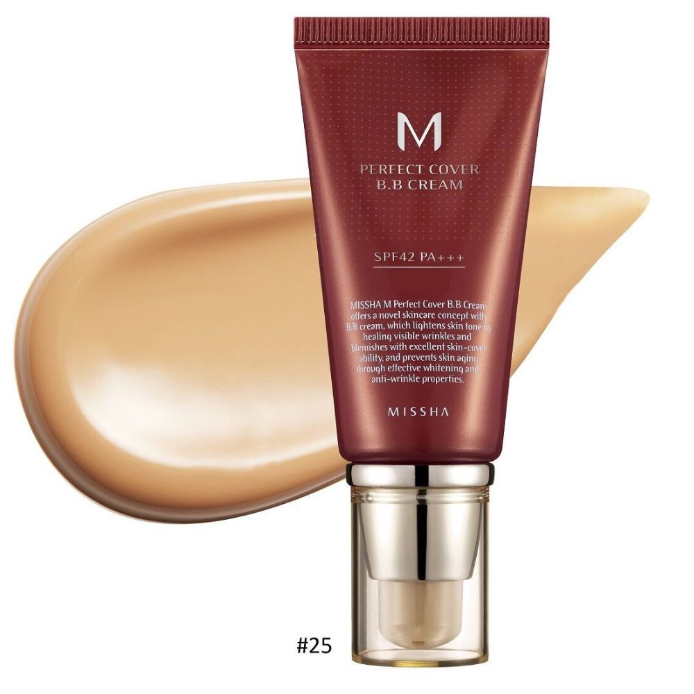Missha M Perfect Cover B.B kremas SPF 42 PA++ NO.25 Warm Beige - 50 ml