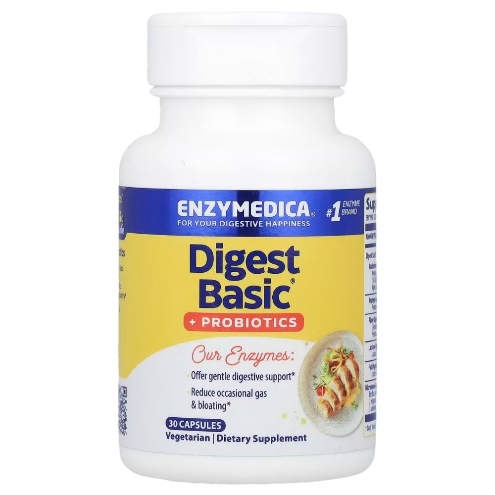 Enzymedica Ekologiškas obuolių sidro actas 355 mg - 60 kapsulių