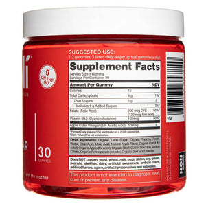 Goli Nutrition obuolių sidro acto kramtomosios gumos - 30 kramtomųjų gumų