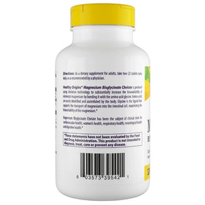 Sveikos kilmės magnis, magnio chelatas 200 mg - 120 tablečių