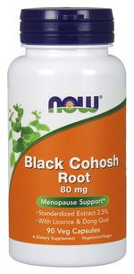 Black Cohosh Root, 80mg - 90 vcaps - NOW Foods