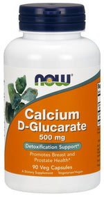 Calcium D-Glucarate, 500mg - 90 vcaps - NOW Foods