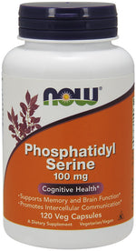 Phosphatidyl Serine, 100mg - 120 vcaps - NOW Foods