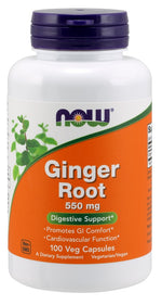 Ginger Root, 550mg - 100 vcaps - NOW Foods