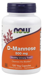 D-Mannose, 500mg - 120 vcaps - NOW Foods