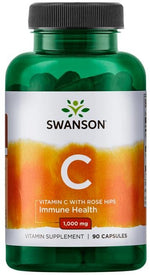 Vitamin C with Rose Hips Extract, 1000mg - 90 caps - Swanson