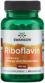 Riboflavin Vitamin B-2, 100mg - 100 caps - Swanson
