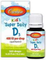 Kid's Super Daily D3, 400 IU - 10 ml. - Carlson Labs