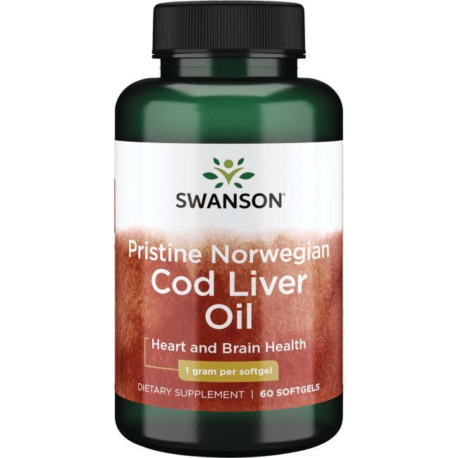 Pristine Norwegian Cod Liver Oil, 1000mg - 60 softgels - Swanson