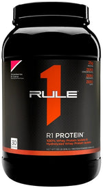 R1 Protein Whey Isolate, Strawberries & Creme - 900 grams - Rule One