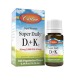Super Daily D3 + K2, 2000 IU - 10 ml. - Carlson Labs