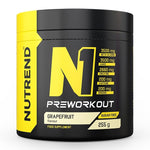 N1 Pre-Workout, Grapefruit - 255 grams - Nutrend