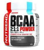 BCAA 2:1:1 Powder, Icy Blue Raspberry - 400 grams - Nutrend