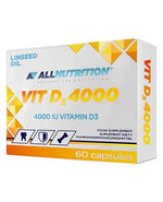 Vit D3 4000, 4000 IU - 60 caps - Allnutrition