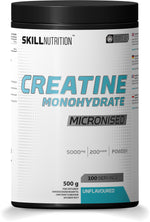 Micronised Creatine Monohydrate Unflavoured - 500 grams - Skill Nutrition