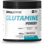 Glutamine Powder, Unflavoured - 300 grams - Skill Nutrition