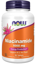 Niacinamide, 1000mg - 90 tablets - NOW Foods