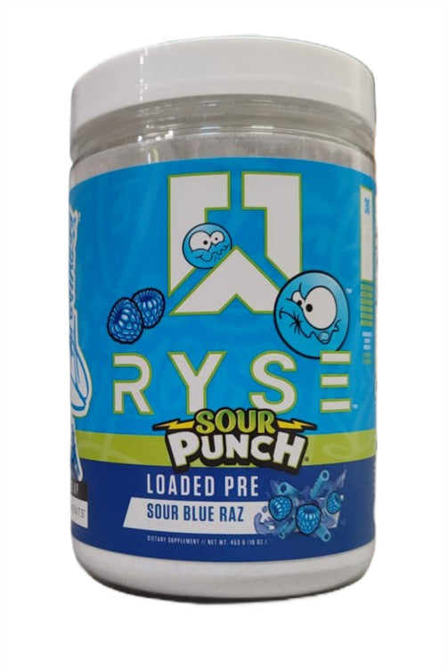 Loaded Pre, Sour Punch Sour Blue Raz - 453 grams - RYSE